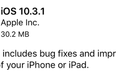 iOS 10.3.1 1 1